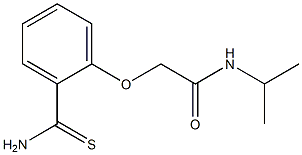 2-[2-(aminocarbonothioyl)phenoxy]-N-isopropylacetamide 구조식 이미지