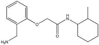 2-[2-(aminomethyl)phenoxy]-N-(2-methylcyclohexyl)acetamide 구조식 이미지