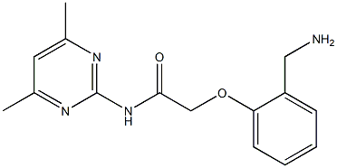 2-[2-(aminomethyl)phenoxy]-N-(4,6-dimethylpyrimidin-2-yl)acetamide 구조식 이미지