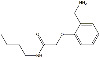 2-[2-(aminomethyl)phenoxy]-N-butylacetamide 구조식 이미지