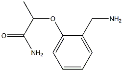 2-[2-(aminomethyl)phenoxy]propanamide 구조식 이미지