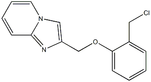 2-[2-(chloromethyl)phenoxymethyl]imidazo[1,2-a]pyridine Structure