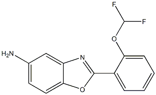 2-[2-(difluoromethoxy)phenyl]-1,3-benzoxazol-5-amine Structure