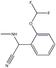 2-[2-(difluoromethoxy)phenyl]-2-(methylamino)acetonitrile 구조식 이미지