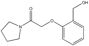 2-[2-(hydroxymethyl)phenoxy]-1-(pyrrolidin-1-yl)ethan-1-one 구조식 이미지