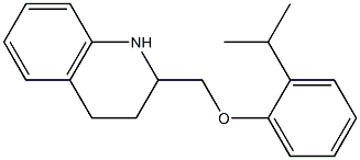 2-[2-(propan-2-yl)phenoxymethyl]-1,2,3,4-tetrahydroquinoline Structure