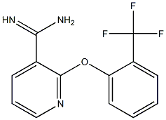 2-[2-(trifluoromethyl)phenoxy]pyridine-3-carboximidamide Structure