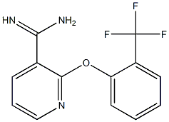 2-[2-(trifluoromethyl)phenoxy]pyridine-3-carboximidamide 구조식 이미지