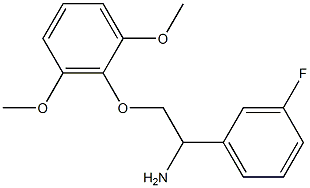 2-[2-amino-2-(3-fluorophenyl)ethoxy]-1,3-dimethoxybenzene 구조식 이미지