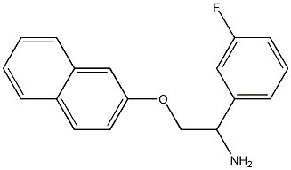 2-[2-amino-2-(3-fluorophenyl)ethoxy]naphthalene 구조식 이미지
