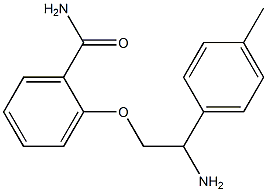 2-[2-amino-2-(4-methylphenyl)ethoxy]benzamide 구조식 이미지