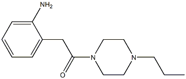 2-[2-oxo-2-(4-propylpiperazin-1-yl)ethyl]aniline 구조식 이미지