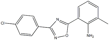 2-[3-(4-chlorophenyl)-1,2,4-oxadiazol-5-yl]-6-methylaniline 구조식 이미지
