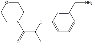 2-[3-(aminomethyl)phenoxy]-1-(morpholin-4-yl)propan-1-one 구조식 이미지