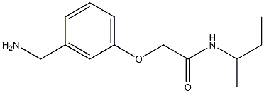 2-[3-(aminomethyl)phenoxy]-N-(sec-butyl)acetamide Structure