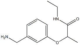 2-[3-(aminomethyl)phenoxy]-N-ethylpropanamide 구조식 이미지