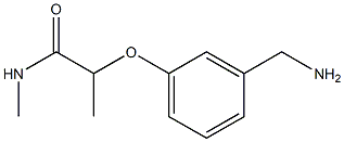2-[3-(aminomethyl)phenoxy]-N-methylpropanamide Structure
