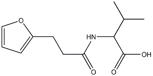 2-[3-(furan-2-yl)propanamido]-3-methylbutanoic acid Structure