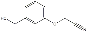 2-[3-(hydroxymethyl)phenoxy]acetonitrile Structure