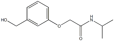 2-[3-(hydroxymethyl)phenoxy]-N-(propan-2-yl)acetamide Structure