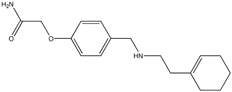 2-[4-({[2-(cyclohex-1-en-1-yl)ethyl]amino}methyl)phenoxy]acetamide Structure