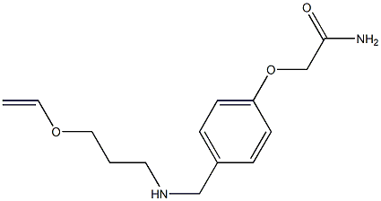 2-[4-({[3-(ethenyloxy)propyl]amino}methyl)phenoxy]acetamide Structure