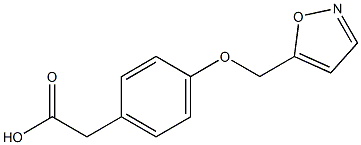 2-[4-(1,2-oxazol-5-ylmethoxy)phenyl]acetic acid 구조식 이미지