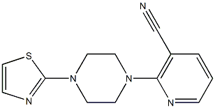 2-[4-(1,3-thiazol-2-yl)piperazin-1-yl]nicotinonitrile 구조식 이미지