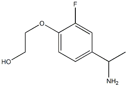 2-[4-(1-aminoethyl)-2-fluorophenoxy]ethan-1-ol 구조식 이미지