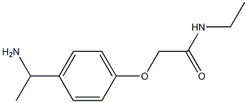 2-[4-(1-aminoethyl)phenoxy]-N-ethylacetamide Structure
