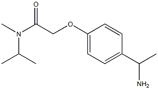 2-[4-(1-aminoethyl)phenoxy]-N-methyl-N-(propan-2-yl)acetamide Structure