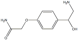 2-[4-(2-amino-1-hydroxyethyl)phenoxy]acetamide Structure