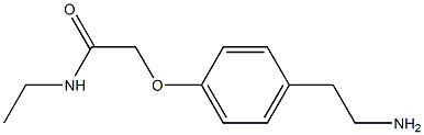 2-[4-(2-aminoethyl)phenoxy]-N-ethylacetamide 구조식 이미지