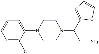 2-[4-(2-chlorophenyl)piperazin-1-yl]-2-(furan-2-yl)ethan-1-amine Structure