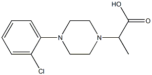 2-[4-(2-chlorophenyl)piperazin-1-yl]propanoic acid Structure