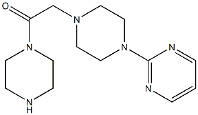 2-[4-(2-oxo-2-piperazin-1-ylethyl)piperazin-1-yl]pyrimidine 구조식 이미지