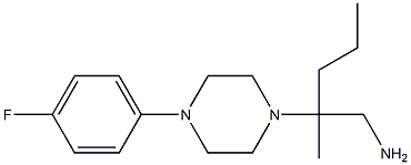 2-[4-(4-fluorophenyl)piperazin-1-yl]-2-methylpentan-1-amine Structure