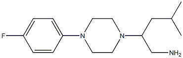 2-[4-(4-fluorophenyl)piperazin-1-yl]-4-methylpentan-1-amine 구조식 이미지