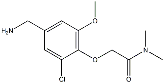 2-[4-(aminomethyl)-2-chloro-6-methoxyphenoxy]-N,N-dimethylacetamide Structure