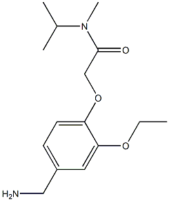 2-[4-(aminomethyl)-2-ethoxyphenoxy]-N-methyl-N-(propan-2-yl)acetamide 구조식 이미지