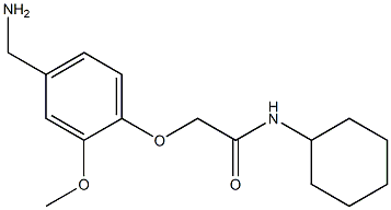 2-[4-(aminomethyl)-2-methoxyphenoxy]-N-cyclohexylacetamide Structure