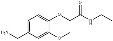 2-[4-(aminomethyl)-2-methoxyphenoxy]-N-ethylacetamide 구조식 이미지