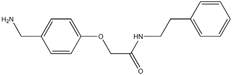 2-[4-(aminomethyl)phenoxy]-N-(2-phenylethyl)acetamide Structure