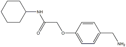 2-[4-(aminomethyl)phenoxy]-N-cyclohexylacetamide Structure