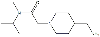 2-[4-(aminomethyl)piperidin-1-yl]-N-methyl-N-(propan-2-yl)acetamide 구조식 이미지