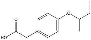 2-[4-(butan-2-yloxy)phenyl]acetic acid Structure