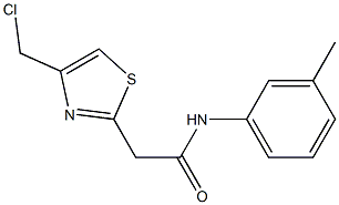 2-[4-(chloromethyl)-1,3-thiazol-2-yl]-N-(3-methylphenyl)acetamide Structure