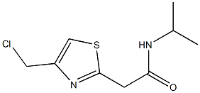 2-[4-(chloromethyl)-1,3-thiazol-2-yl]-N-isopropylacetamide Structure