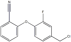 2-[4-(chloromethyl)-2-fluorophenoxy]benzonitrile 구조식 이미지