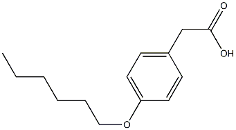 2-[4-(hexyloxy)phenyl]acetic acid Structure